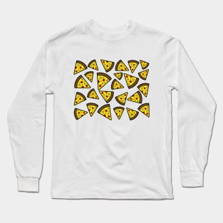 Pizza Pattern Long Sleeve T-Shirt